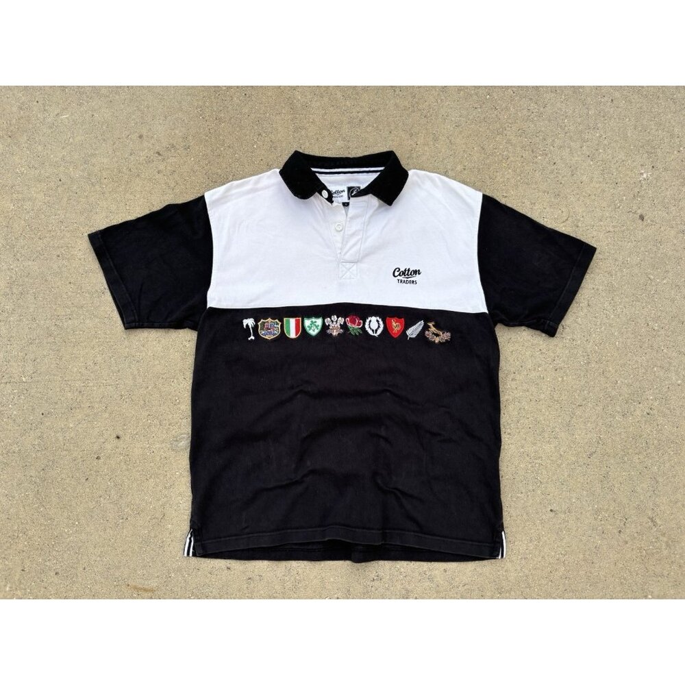 Vintage 90’s Cotton Traders Rugby Polo Shirt
